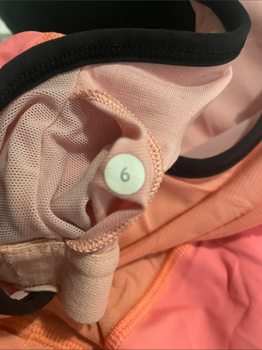 lululemon athletica Pink and Black Colorblock Racerback Muscle Tee - Picture 5 of 5